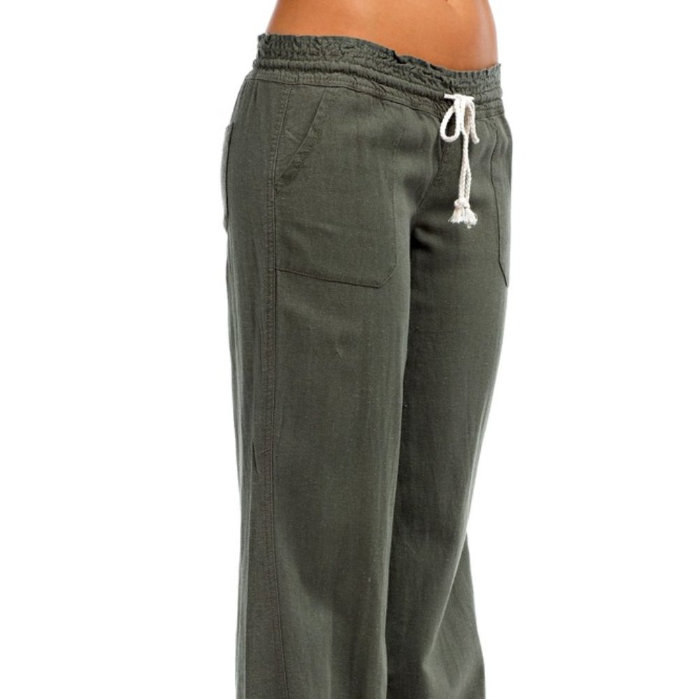 Cali1850 Linen Pant Olive Color